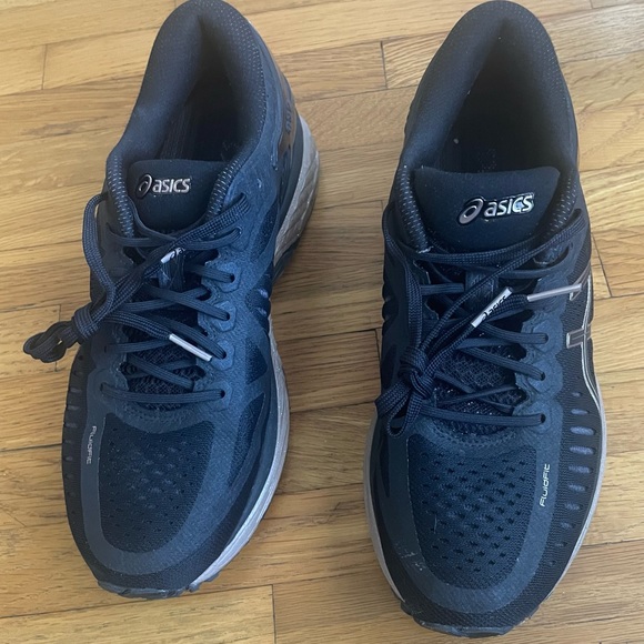 Asics Womens Black Rose Gold DuoMax Athletic Training Running Shoes 7.5 T691N - Picture 3 of 12